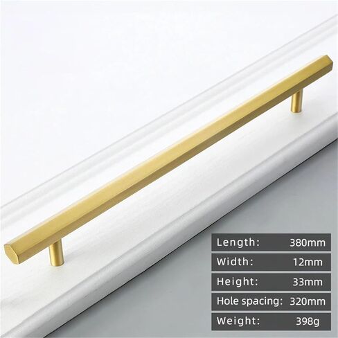 الصلبة النحاس خزانة الذهب خزانة درج الباب مقبض سحب سداسية طويلة T-مقبض 1 قطعة (CC-320) in Kuwait