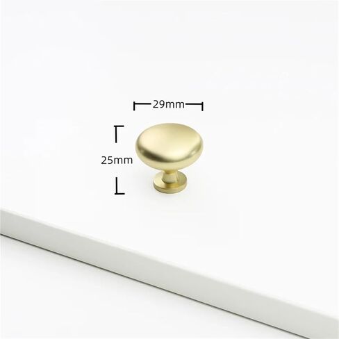 Solid Zinc Alloy Cabinet Handles Furniture Decoration Kitchen Drawer Wardrobe Door Pulls 1Pcs(Brushed-Copper) in Saudi Arabia