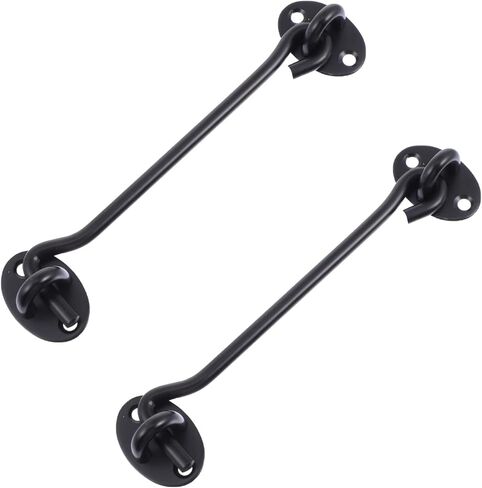 STOBOK 2pcs Privacy Lock Hooks Durable Windproof Latch Hooks for Windows Doors Easy Installation for Sliding Barn Doors Secure Decorative in Saudi Arabia