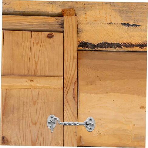 POPETPOP Stainless Steel Heavy Duty Door Hook Latch with Mounting Screws Windproof Hook for Barn Doors Windows and Marine Applications in Saudi Arabia