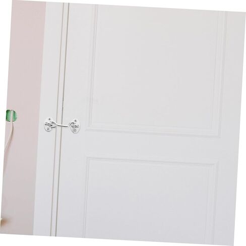 STOBAZA 5pcs Door Lock Hook Stainless Steel Hook and Eye Latches Privacy Latch Easy to Install for Windows Doors in Saudi Arabia
