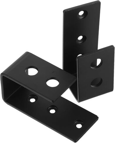 STOBOK Heavy Duty U Mounting Bracket Door Latch Hook Adjustable Security Door Latch Hardware for Garage Barn and Home Use 2-Piece Set in Saudi Arabia