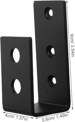 STOBOK Heavy Duty U Mounting Bracket Door Latch Hook Adjustable Security Door Latch Hardware for Garage Barn and Home Use 2-Piece Set in Saudi Arabia
