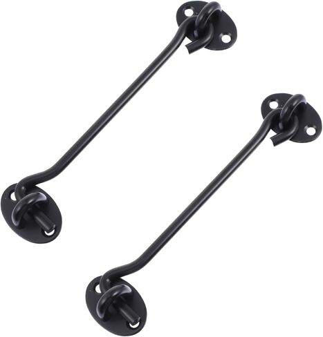 jojofuny 2pcs Durable Slide Door Latch Hooks Swivel Lock Hooks for Windows Fixing Easy Installation in Saudi Arabia