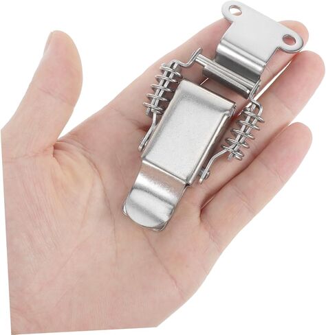 Cabilock 2pairs Stainless Steel Spring Loaded Latch Right Angle Toggle Buckle for Toolbox Chests and Cases Secure Clasp for Enhanced Stability and Fastening in Saudi Arabia