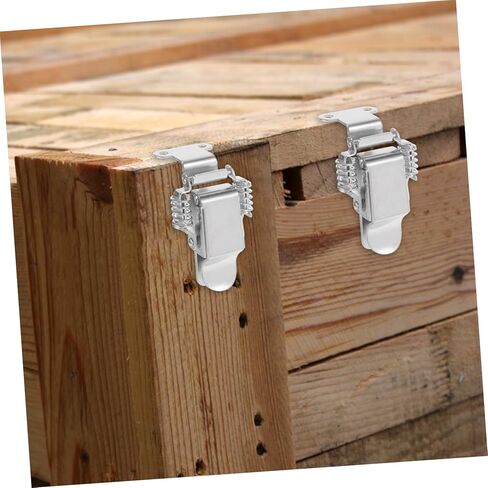 Cabilock 2pairs Stainless Steel Spring Loaded Latch Right Angle Toggle Buckle for Toolbox Chests and Cases Secure Clasp for Enhanced Stability and Fastening in Saudi Arabia