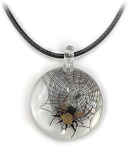 عنكبوت طائرة ورقية من بيك باغز على قلادة شبكة عنكبوت حقيقية محفوظة in Kuwait