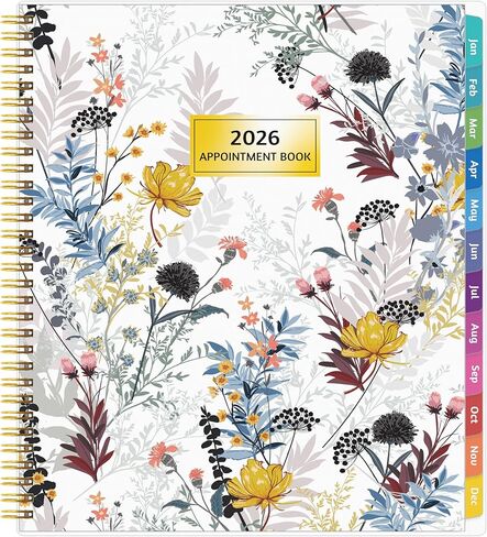 2026 Appointment Book - January - December 2026, Appointment Planner with Weekly ＆ Monthly Spread, 8.5'' x 10.5'', Large, 15 Minute Increments, 2026 Daily Planner with Pockets, Tabs, Soft Cover in Kuwait