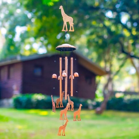 Giraffe Wind Chimes for Outside,Giraffe Gifts for Women Men/Memorial Gifts/Birthday Gift Metal windchimes Outdoors/Indoors,Garden Decor,Patio,Home,Porch,Yard Decorations in Saudi Arabia