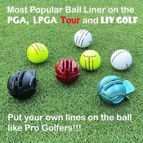 بطانة كرة الجولف الممتازة، علامة كرة الجولف، رسم خطوط مختلفة 330 درجة دون الدوران، مجموعة محاذاة كرة الجولف لوضعها، إنشاء 7-8 خطوط DIY، يتضمن قلم مونامي in Kuwait