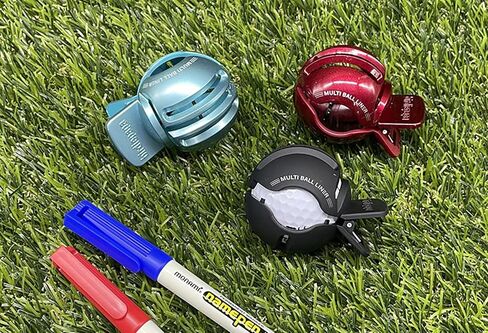 بطانة كرة الجولف الممتازة، علامة كرة الجولف، رسم خطوط مختلفة 330 درجة دون الدوران، مجموعة محاذاة كرة الجولف لوضعها، إنشاء 7-8 خطوط DIY، يتضمن قلم مونامي in Kuwait