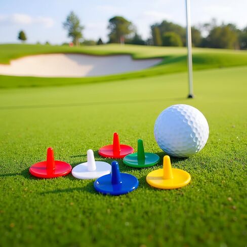 50 PCS Golf Ball Marker 18mm Random Color Plastic Ball Mark On-Course Accessories in Saudi Arabia