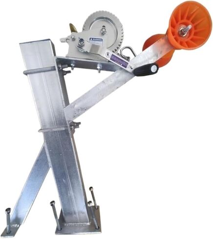 مجموعة دعامة ونش مقطورة القارب ومجموعة ونش يدوية، سعة 1200/2000 رطل لنقل اليخوت والقوارب بشكل آمن (2000 رطل + دعامة 80 × 100 مم) in Kuwait