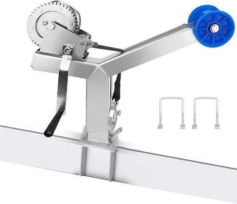 حامل ونش مقطورة قارب قابل للتعديل مع أنظمة الأسطوانة والسقاطة، سعة 1200 رطل لسهولة التحميل والأمان على القوارب البخارية وقوارب الصيد in Kuwait