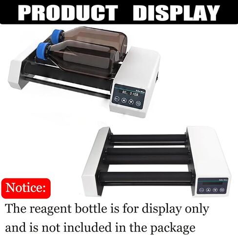 Digital Orbital Shaker,Test Tube Roller Mixer 4 Rollers,Lab Roller Mixer,Horizontal Rolling Speed 20 to 80 RPM,1 min-23h59min Timer and Continuous Modes in Kuwait