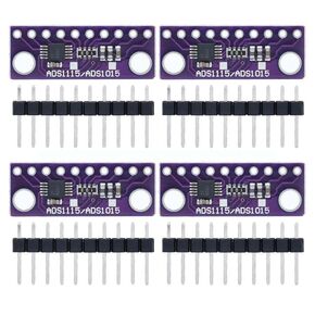 4Pcs ADS1115/ADS1015 16 Bit 4 Channel High-Precision I2C IIC Analog-to-Digital Converter ADC Conversion Module Development Board for Arduino Raspberry Pi DIY and Other Experiments in Kuwait