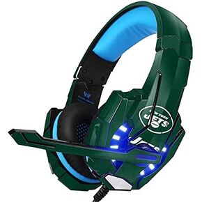 Skinit Decal Skin Compatible with BENGOO G9000 Gaming Headset - Officially Licensed NFL New York Jets Distressed Design in Kuwait