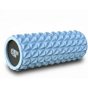 أسطوانة إسفنجية عالية الكثافة مقاس 13 بوصة - أسطوانة تدليك الأنسجة العميقة ذات النسيج المموج لاستعادة الظهر والعضلات، والبيلاتس، واليوجا واللياقة البدنية لكامل الجسم - أزرق in Kuwait