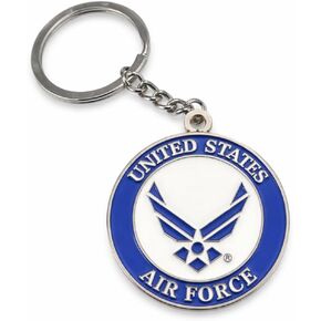 Officially Licensed U.S. Air Force (USAF) Keychain | 1.5" Diameter | Perfect Airman, Veteran and Military Gift in Kuwait