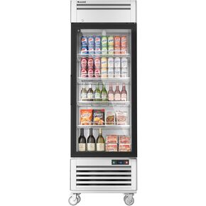 Coolski Commercial Display Frezzer 47.5 قدم مكعب، باب زجاجي مستقيم من الفولاذ المقاوم للصدأ مع تذويب تلقائي وشريط إضاءة LED مدمج لمتاجر السوبر ماركت والمقاهي، DOE ETL ETL SANTATION in Kuwait