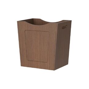 CHOEZON Bamboo Waste Basket, 4.5 Gallon Curved Design Multi-Use Trash Can for Bedroom, Office, Bathroom, Kitchen, Small Garbage Cans for Paper & Towel Storage, Natural Brown MCW30MA in Kuwait