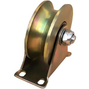 عجلات دوارة، بكرة بوابة منزلقة مع دعامة، عجلات باب الحظيرة شديدة التحمل، أجهزة منزلقة فولاذية 45#، للإطار، عربات الآلات الصناعية، سلك حبل السكك الحديدية (100 مم) in Kuwait