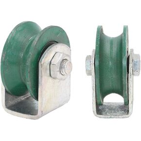 عجلات دوارة، قطعتان من حزم اتجاه الحديد الزهر، عجلة مسار، محمل مزدوج، للأنبوب الدائري، الآلات الصناعية، الباب المنزلق، المتداول، قضبان حبل الأسلاك (118 مم) (40 مم) in Kuwait