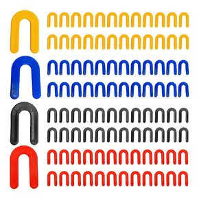 50PCS Horseshoe Tile Spacers, 1/16 Inch U-Shape Plastic Structural Shims for Tile Leveling System, Blue Tile Leveling Clips for Ceramic Floor and Wall Installation in Kuwait