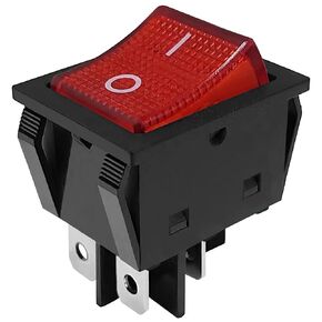 30A 250V 4 Pin 2 Position KCD4 ON/Off مفتاح الروك، مفتاح تبديل القارب DPST مع ضاغط محمول صغير، مروحة، مكبس الساندويتش، مكبس القبعة، اللحام إلخ. in Kuwait