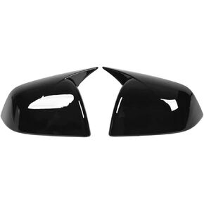 Wing Mirror Cover Car Wing Side Rearview Mirror Cover Cap for Tesla for Model for Y 2020 2022 2023 Carbon Fiber Look External 2 Pcs Car Accessories Cap Side Mirror Covers(Color:Glossy Black) in Kuwait