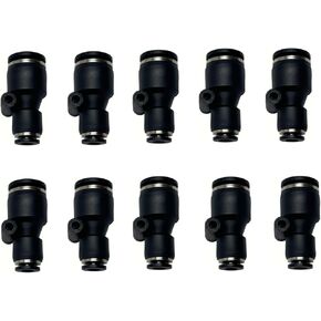 دفع هوائي لتوصيل أنبوب مستقيم 1/4 بوصة OD × 6 مم OD موصل مخفض مستقيم، موصل دفع مناسب للأنبوب PG1/4-6 (عبوة من 10) in Kuwait