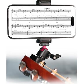 حامل هاتف الجيتار (حامل رأس ثابت) لتعليم البث المباشر وتسجيل الفيديو، ملحقات التركيب للجيتار/الجيتار الكهربائي/الجهير/القيثارة | أورلنك GM1 برو in Kuwait