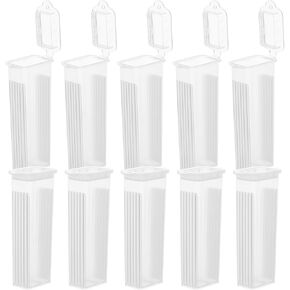 OUNONA 50pcs Plastic Slide Staining Jars 5-slot High Transparency Laboratory Slide Holder Rack for Microscope Staining and Drying in Medical and Research Labs in Saudi Arabia