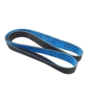 Carbide Sanding Belts, 2 Pieces Silicon Carbide Sanding Belt Flexible Sandpaper Polishing Band for Copper Aluminum(400#) in Saudi Arabia
