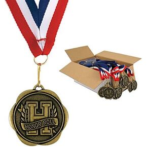 مجموعة من 100 ميدالية جوائز مع أشرطة للرقبة - لوحة الشرف in Kuwait