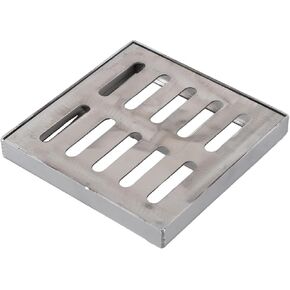 Stainless Steel Drain Grate, Outdoor Drainage Cover, Grate Rainwater Floor Drain with Frame, Slip-Resistant Double-Row Design, for Outdoor Areas Various Settings, Show, 150 * 150 * 20 * 2mm in Kuwait