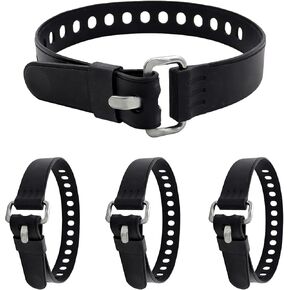 4 قطع من الأشرطة القابلة للتعديل مع أبازيم، أربطة من السيليكون مقاس 20 بوصة من YITOBA، أشرطة صناعية صغيرة مع فتحات لتأمين الزلاجات، والإصلاح الميداني، وخراطيم الحديقة، والأدوات (أسود) in Kuwait