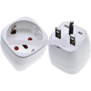 مقبس طاقة 2PIN AC 10A/16A 250V أبيض وأسود (EU-5 أبيض، 10 قطع) in Kuwait