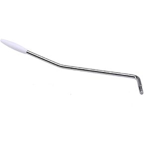 Wilkinson 4.8mm Threaded-In ST Tremolo Arm Bridge Whammy Bar for Fender Mexico Strat Stratocaster Electric Guitar, Chrome with White Tip in Kuwait