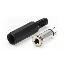 fengpeng 3.5mm Mono/Stereo Audio Socket Connector Female Welding Jack Cold Pressure Solderless Electric Adapter DIY(LINE Connector_Female Insert_10 Piece) in Kuwait