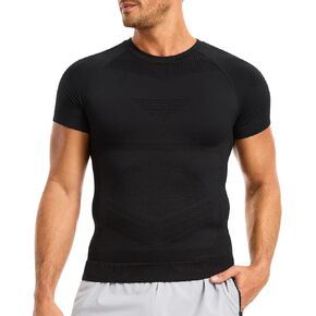 قمصان ضغط رجالية من Eleady بأكمام قصيرة - تي شيرت داخلي رياضي بطبقة أساسية للتمرين in Kuwait