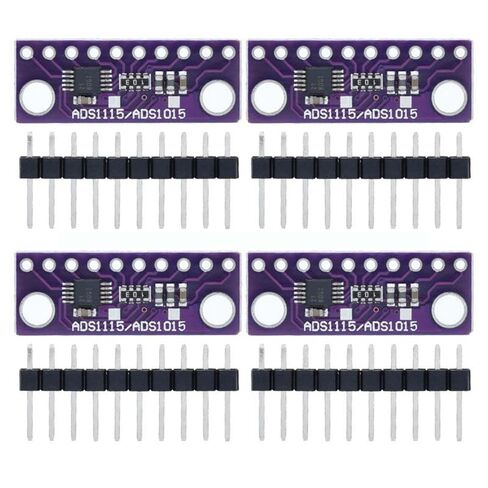 4Pcs ADS1115/ADS1015 16 Bit 4 Channel High-Precision I2C IIC Analog-to-Digital Converter ADC Conversion Module Development Board for Arduino Raspberry Pi DIY and Other Experiments in Kuwait