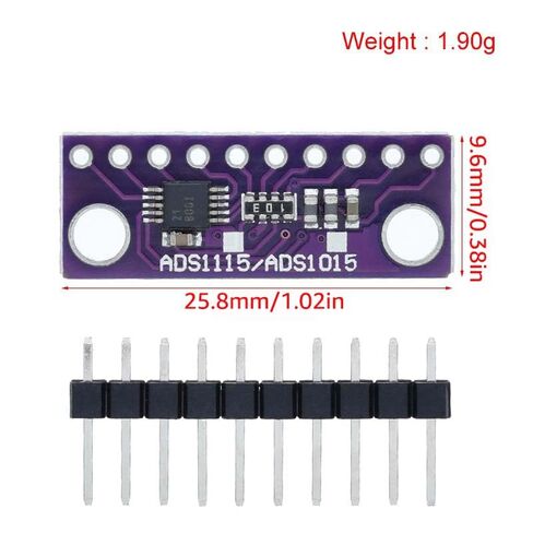 4Pcs ADS1115/ADS1015 16 Bit 4 Channel High-Precision I2C IIC Analog-to-Digital Converter ADC Conversion Module Development Board for Arduino Raspberry Pi DIY and Other Experiments in Kuwait