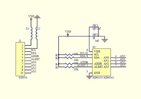 4Pcs ADS1115/ADS1015 16 Bit 4 Channel High-Precision I2C IIC Analog-to-Digital Converter ADC Conversion Module Development Board for Arduino Raspberry Pi DIY and Other Experiments in Kuwait