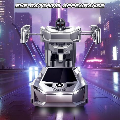 1:24 RC Cars Toys, 2.4GHz All Terrain Remote Control Police Car for Boys 4-7 8-12 with Light, Electric Pickup Truck Christmas Birthday Gifts Toys for Boys Girls in Saudi Arabia