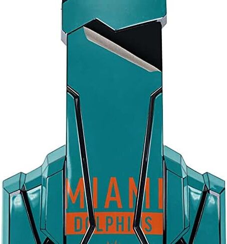 غلاف Skinit متوافق مع سماعة الألعاب BENGOO G9000 - تصميم سلسلة الأداء NFL Miami Dolphins Teal المرخص رسميًا in Kuwait