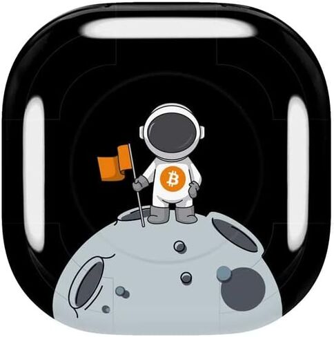 Skinit Decal Audio Skin Compatible with Samsung Galaxy Buds Pro Originally Designed Bitcoin Astronaut Design in Saudi Arabia