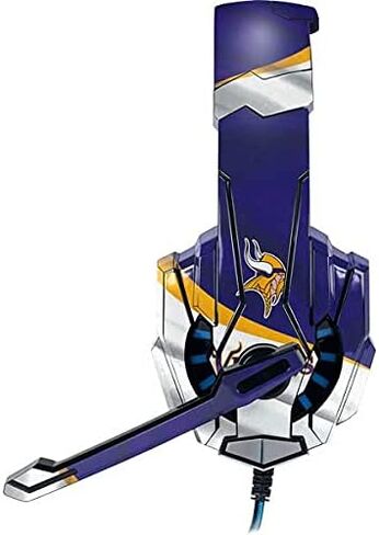 غلاف Skinit متوافق مع سماعة الألعاب BENGOO G9000 - تصميم NFL Minnesota Vikings المرخص رسميًا in Saudi Arabia