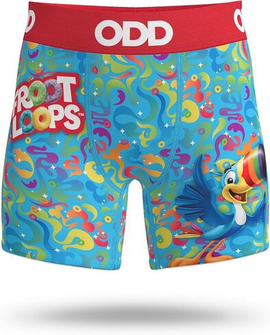 Odd Sox Kid Boy's Boxer Brief, Cup Noodles, Funny Novelty Print, Large in Kuwait