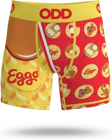 Odd Sox Kid Boy's Boxer Brief, Cup Noodles, Funny Novelty Print, Large in Kuwait